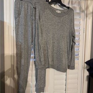 Moondance Gray Knit Lounge Set